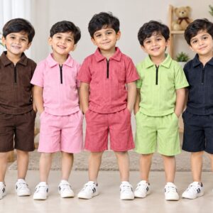 Boys Casual Co-ord Set – T-Shirt & Shorts