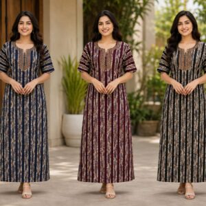 Women Printed Straight Kurti Dress